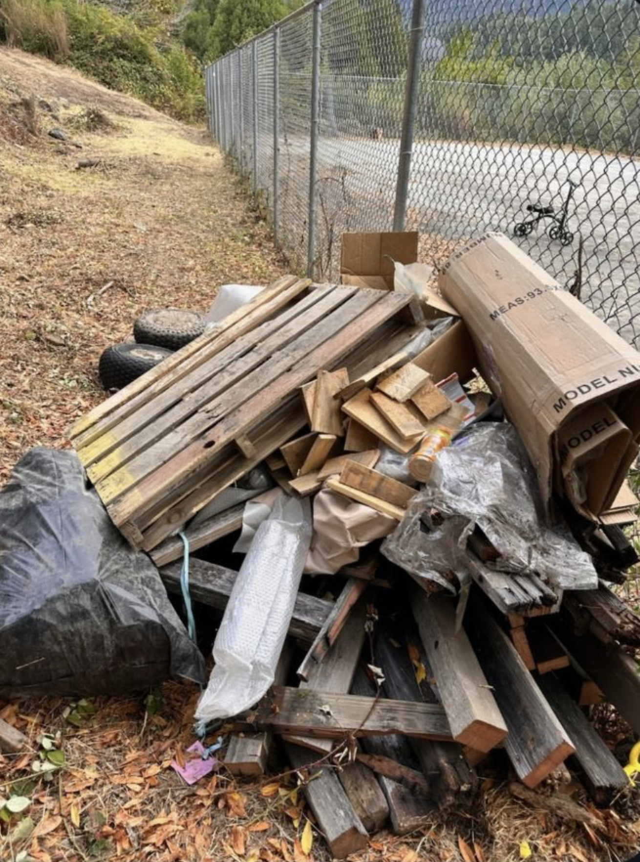 Vacant Lot Trash Cleanup hauling image