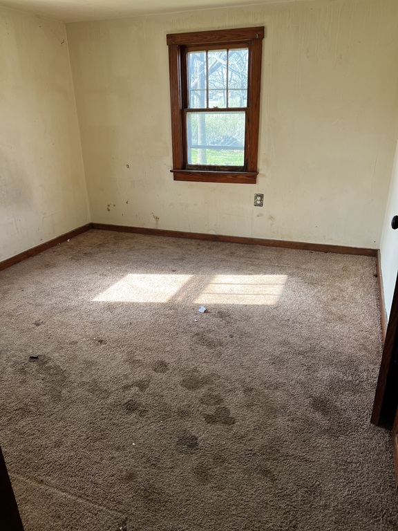 Old dirty Carpet in empty room